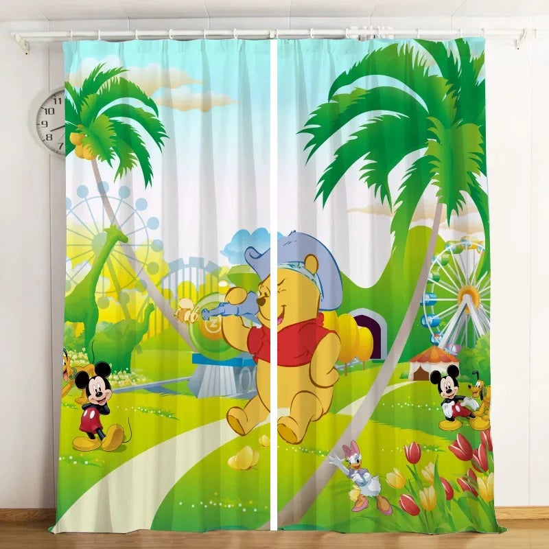Winnie the pooh Curtains Blackout Window Drapes
