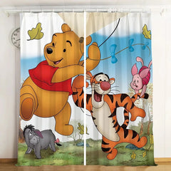 Winnie the pooh Curtains Blackout Window Drapes