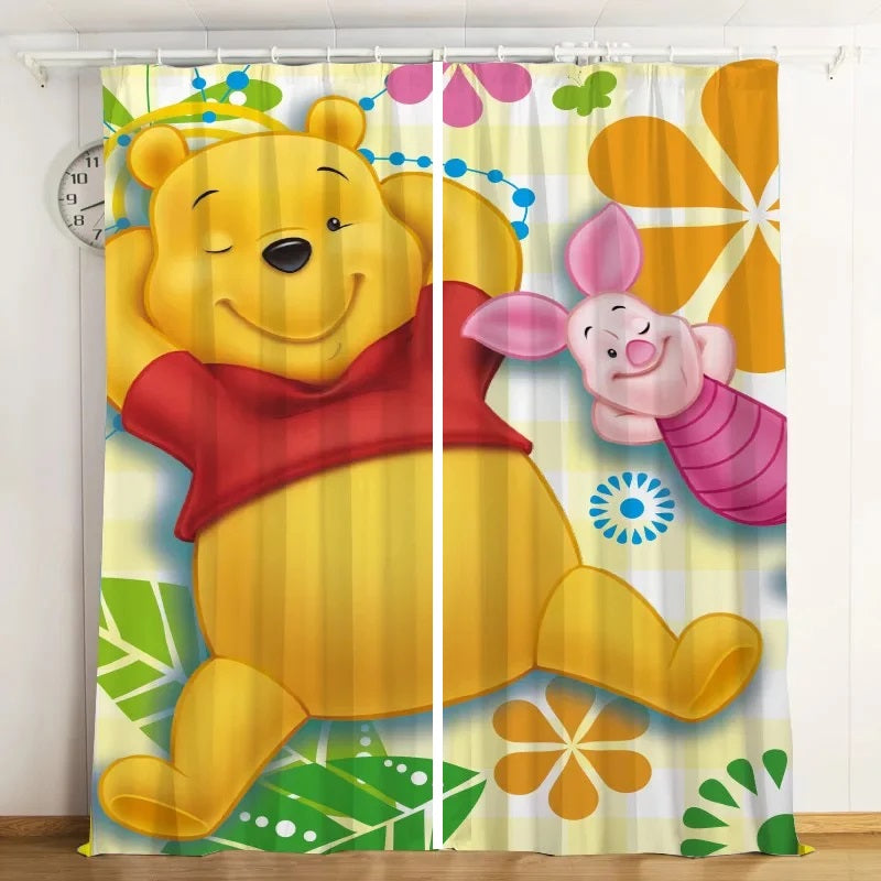 Winnie the pooh Curtains Blackout Window Drapes
