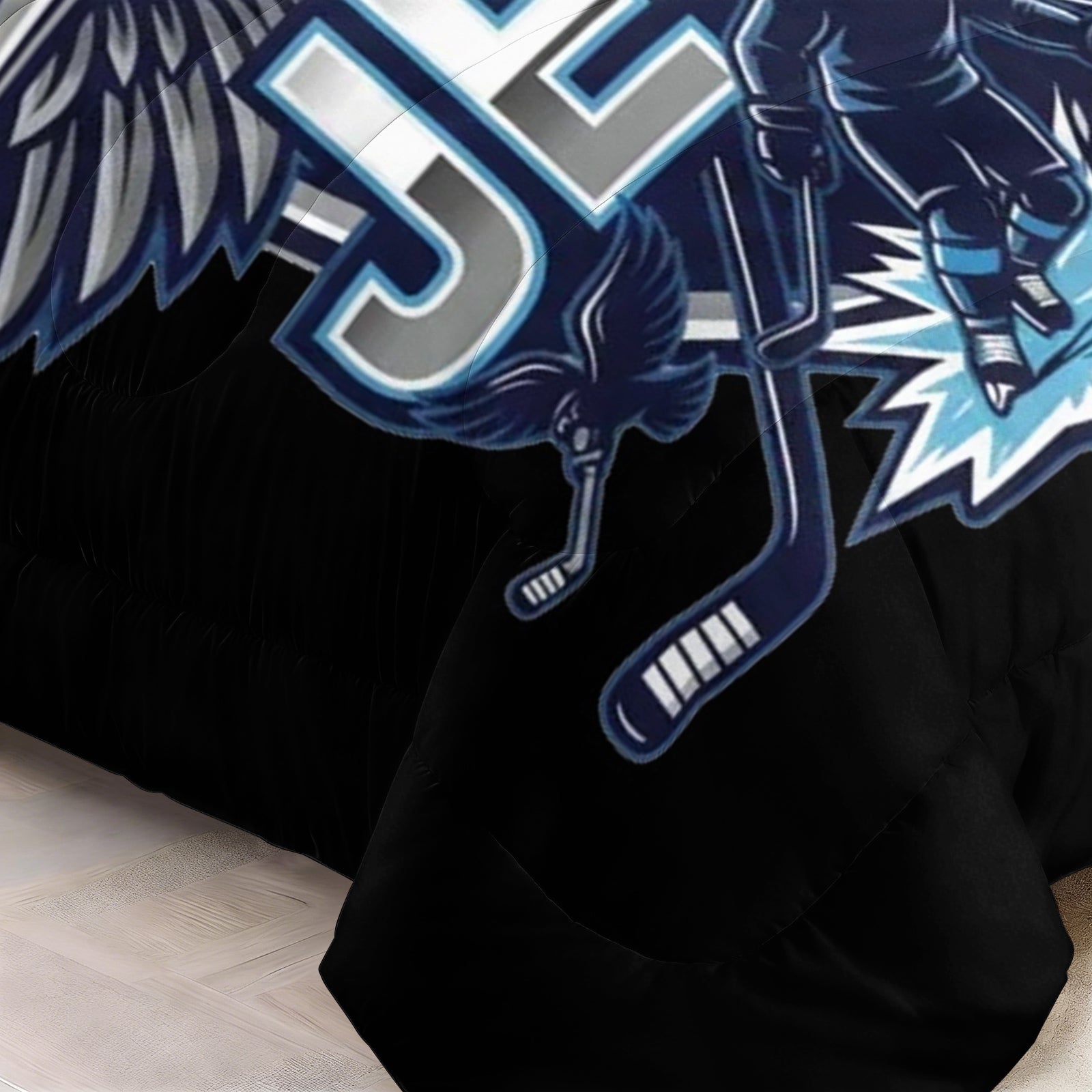 Winnipeg Jets Hockey League Comforter Pillowcase Sets Blanket All Season Reversible Quilted Duvet
