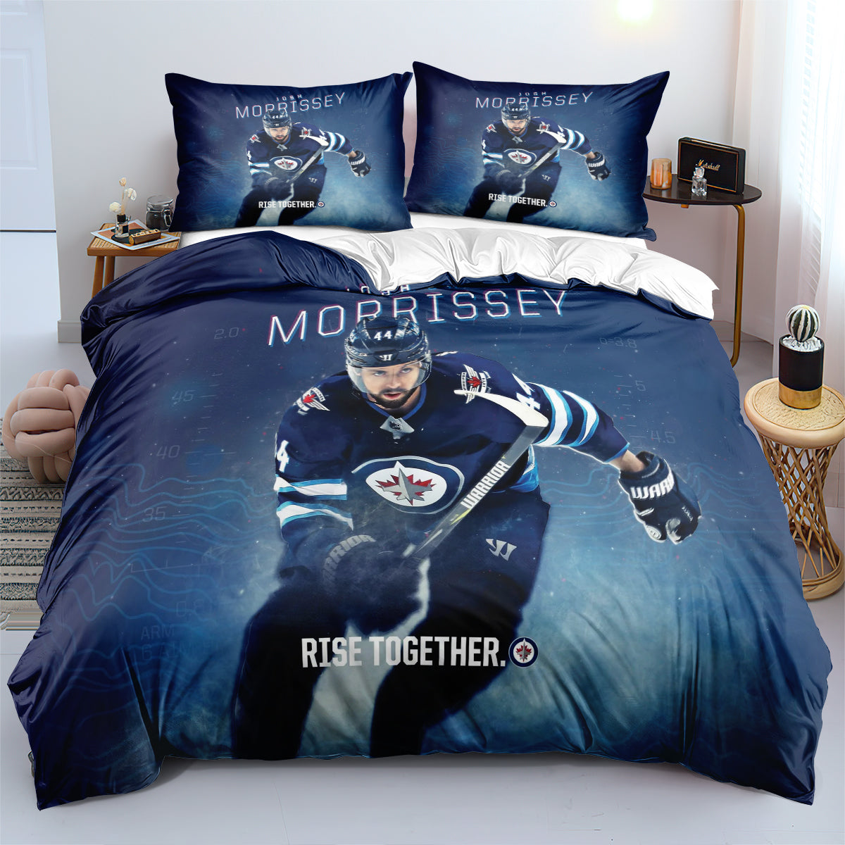 Winnipeg Jets Hockey League 3D Printed Duvet Cover Quilt Cover Pillowcase