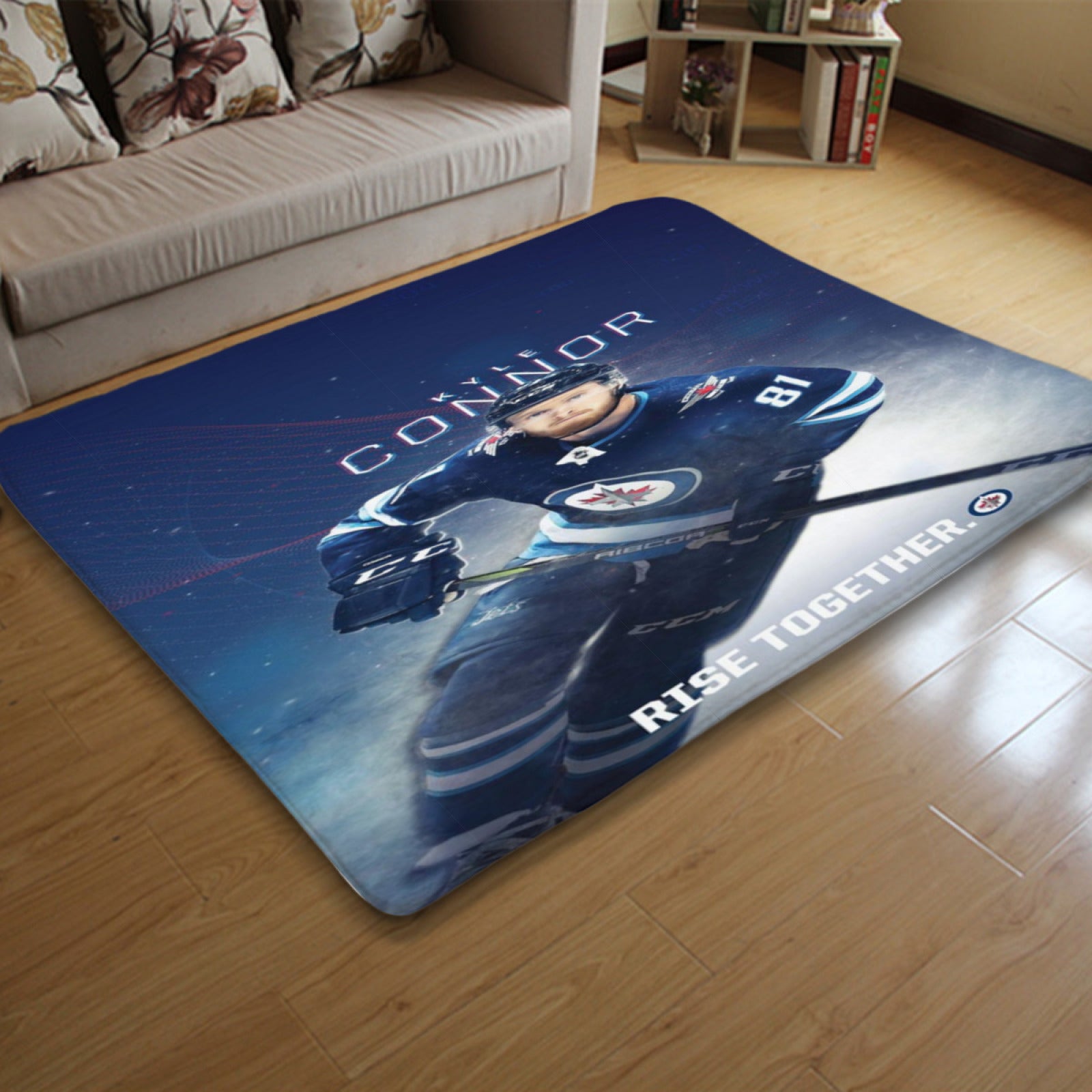 Winnipeg Jets Hockey League Carpet Living Room Bedroom Mats Kitchen Bathroom Rugs