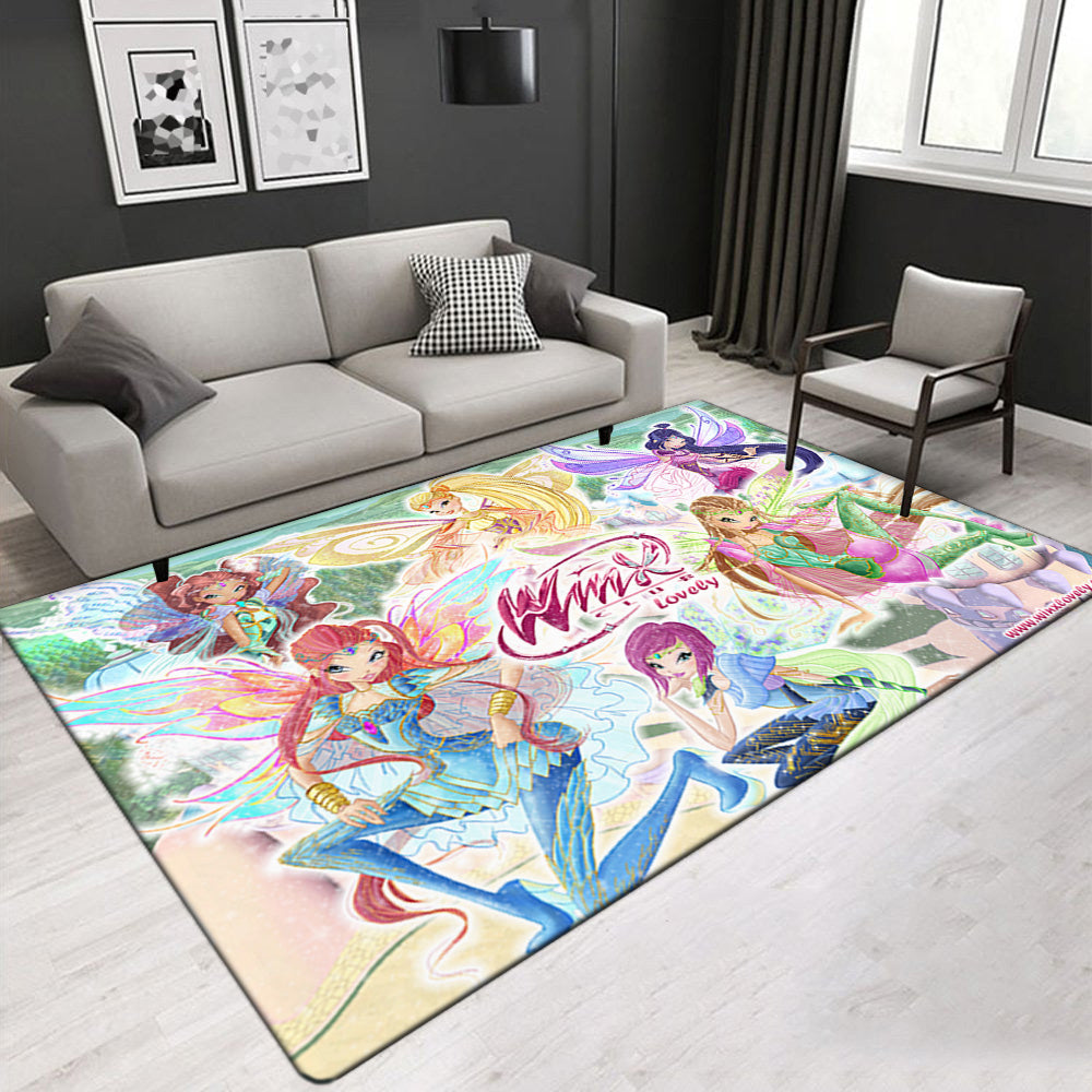Winx Club Carpet Living Room Bedroom Mats Kitchen Bathroom Rugs