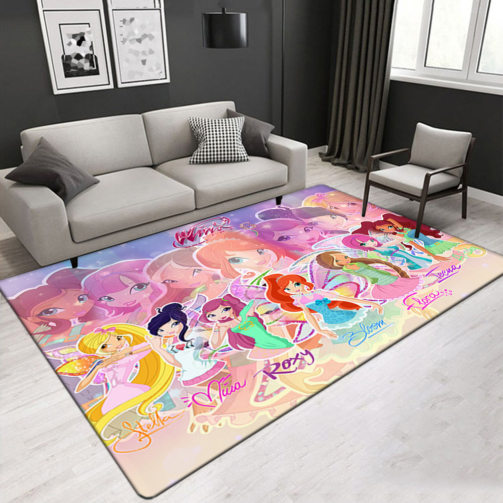 Winx Club Carpet Living Room Bedroom Mats Kitchen Bathroom Rugs