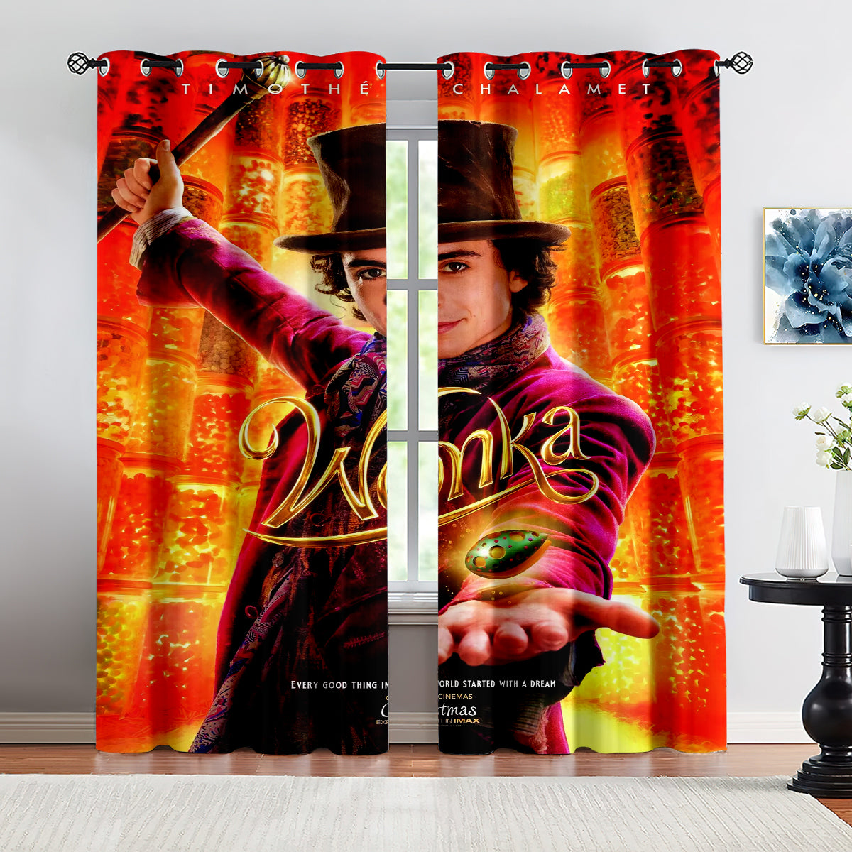 Wonka Blackout Curtains Drapes for Window Treatment Set