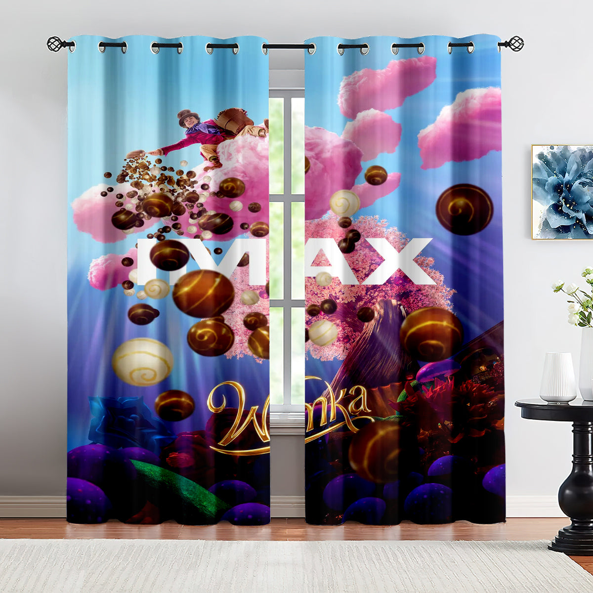 Wonka Blackout Curtains Drapes for Window Treatment Set