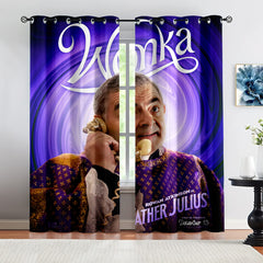 Wonka Blackout Curtains Drapes for Window Treatment Set