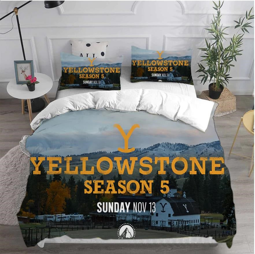 Yellowstone Duvet Cover Quilt Cover Pillowcase Bedding Set