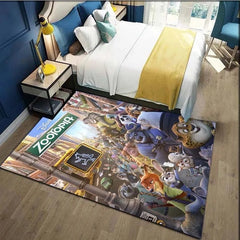 Zootopia Cosplay Carpet Living Room Bedroom Sofa Rug Door Mat