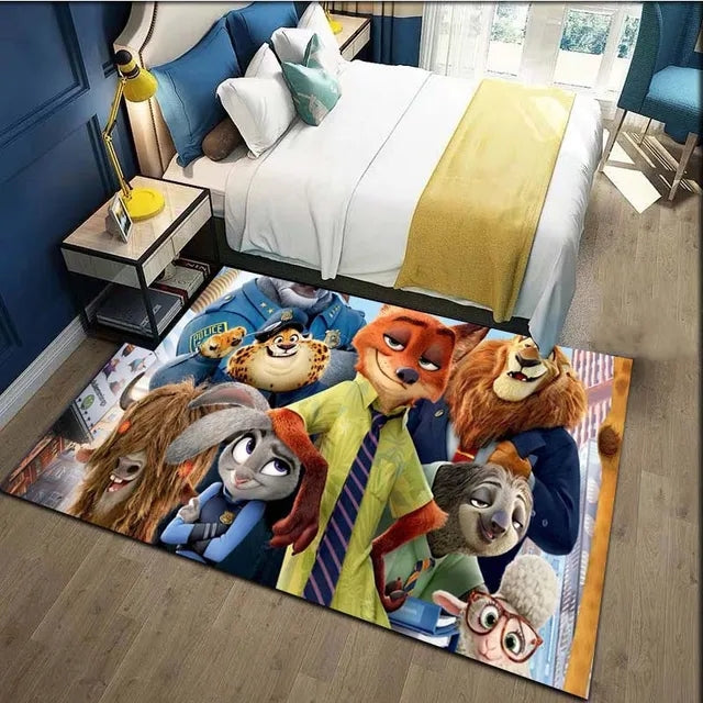 Zootopia Cosplay Carpet Living Room Bedroom Sofa Rug Door Mat