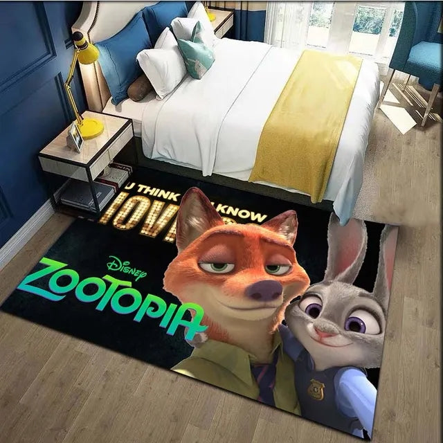 Zootopia Cosplay Carpet Living Room Bedroom Sofa Rug Door Mat