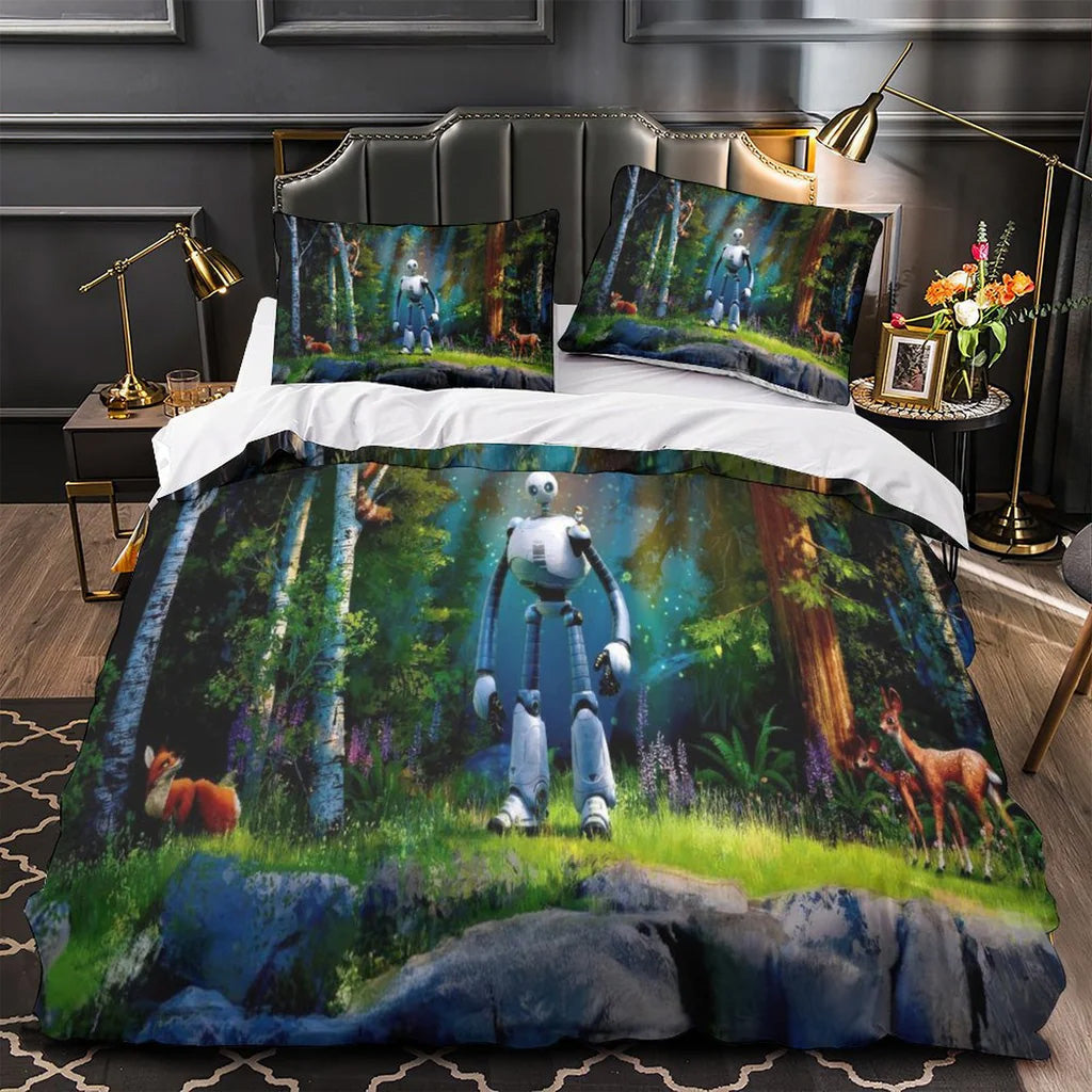 2025 NEW The Wild Robot Bedding Set Quilt Duvet Covers Bedding Sets