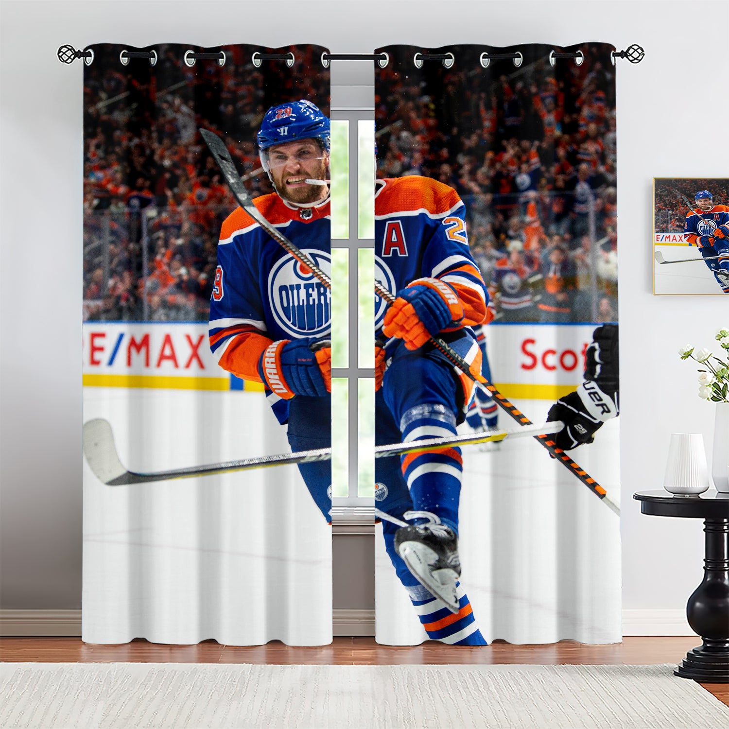 Leon Draisaitl Blackout Curtains Drapes for Window Treatment Set