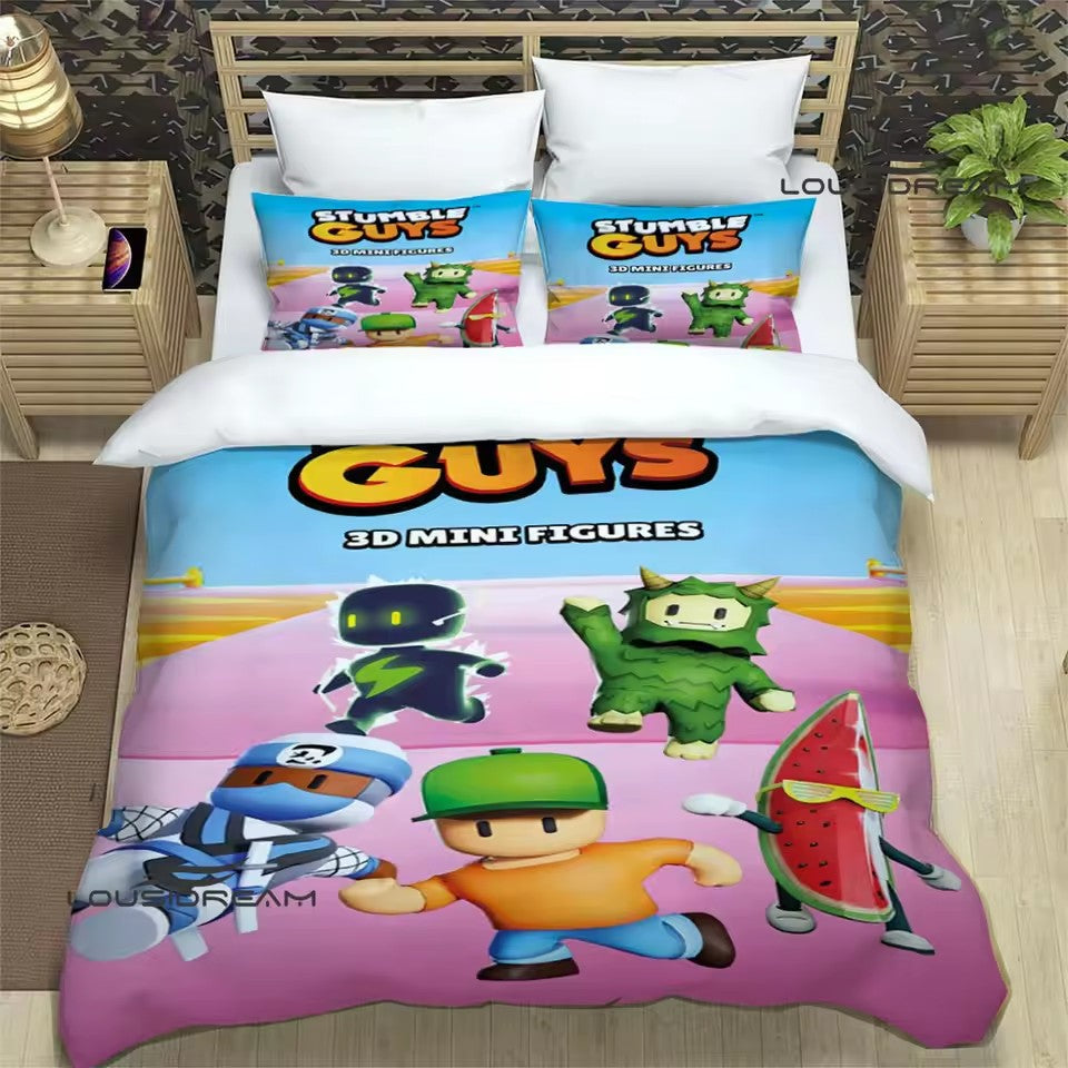 Stumble Guys Bedding Set Quilt Cover Without Filler