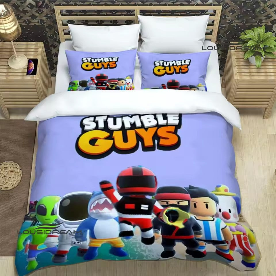 Stumble Guys Bedding Set Quilt Cover Without Filler