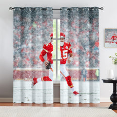 Patrick Mahomes Blackout Curtains Drapes for Window Treatment Set