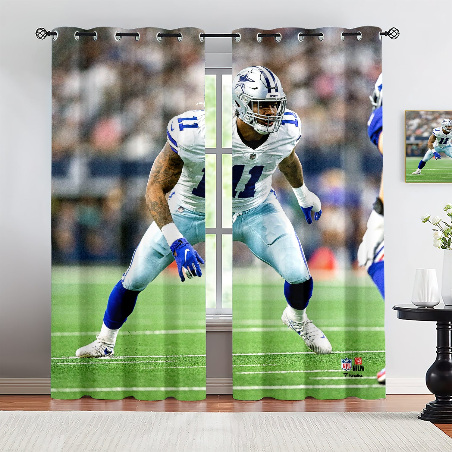 Micah Parsons Blackout Curtains Drapes for Window Treatment Set