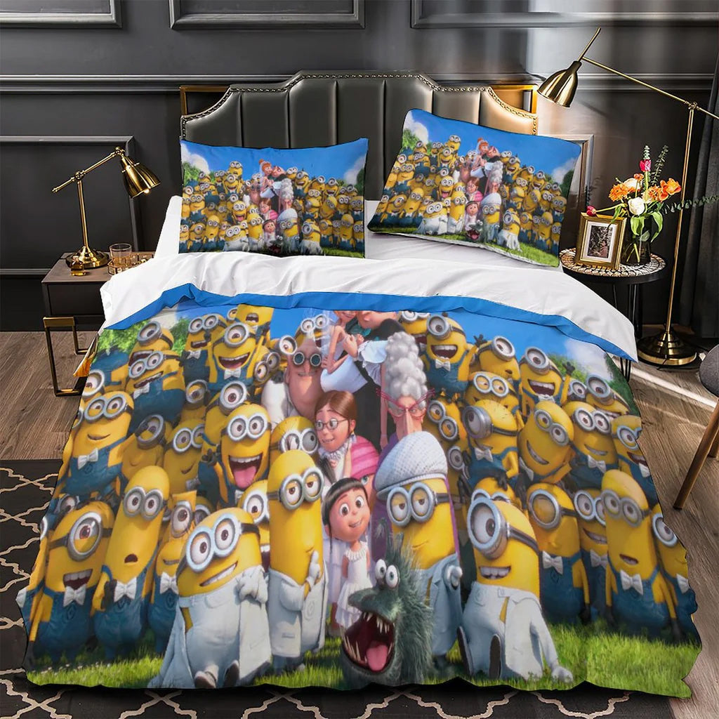 2025 NEW Despicable Me 4 Bedding Set Quilt Duvet Covers Bedding Sets