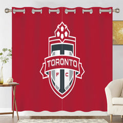 Toronto Soccer Blackout Curtains Drapes For Window Treatment Set