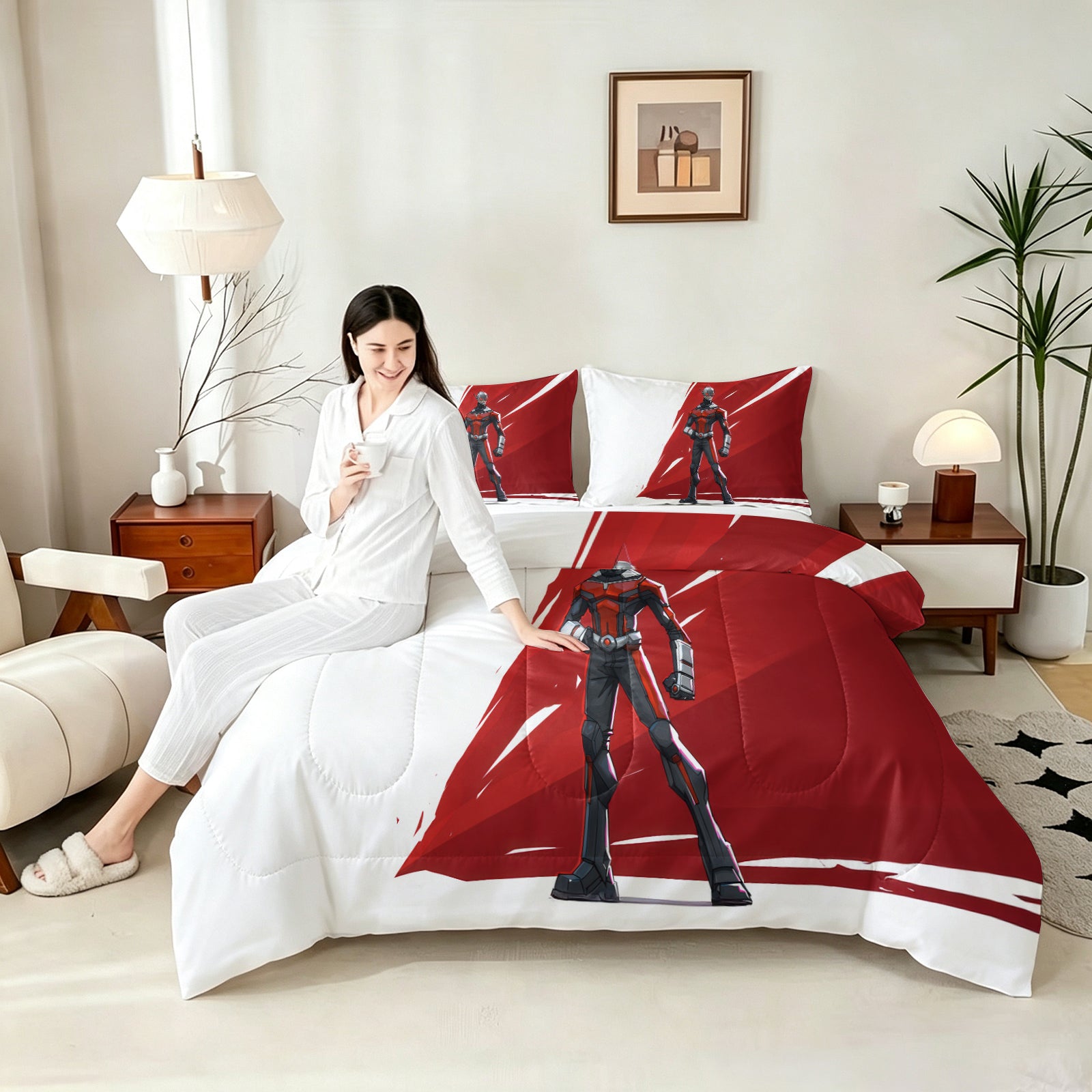 Marvel Rivals Antman Comforter Pillowcase Sets Blanket All Season Reversible Quilted Duvet