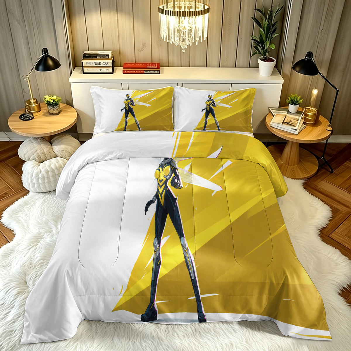 Marvel Rivals Antman Comforter Pillowcase Sets Blanket All Season Reversible Quilted Duvet