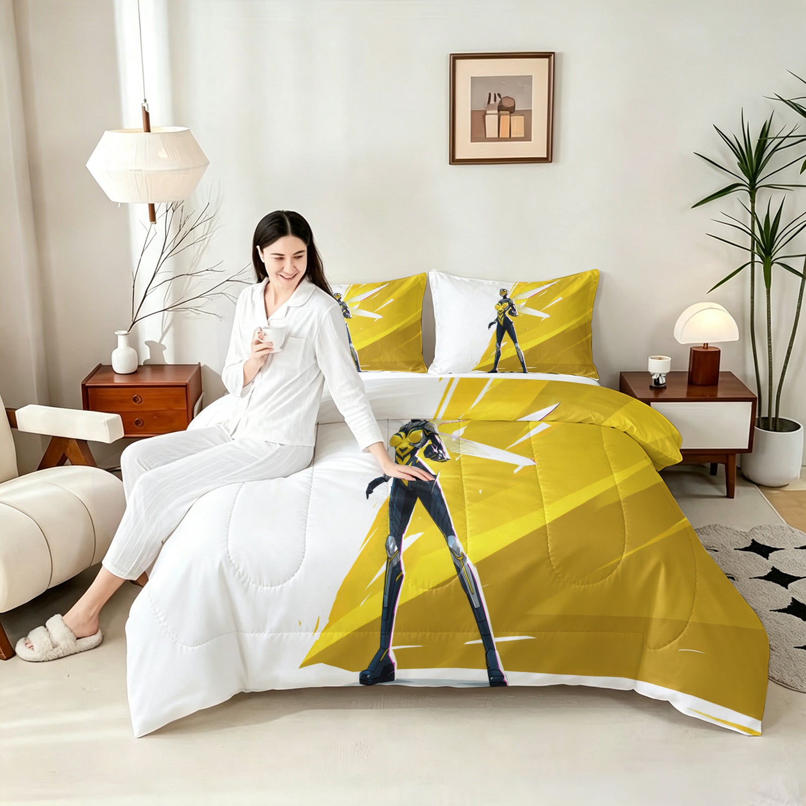 Marvel Rivals Antman Comforter Pillowcase Sets Blanket All Season Reversible Quilted Duvet