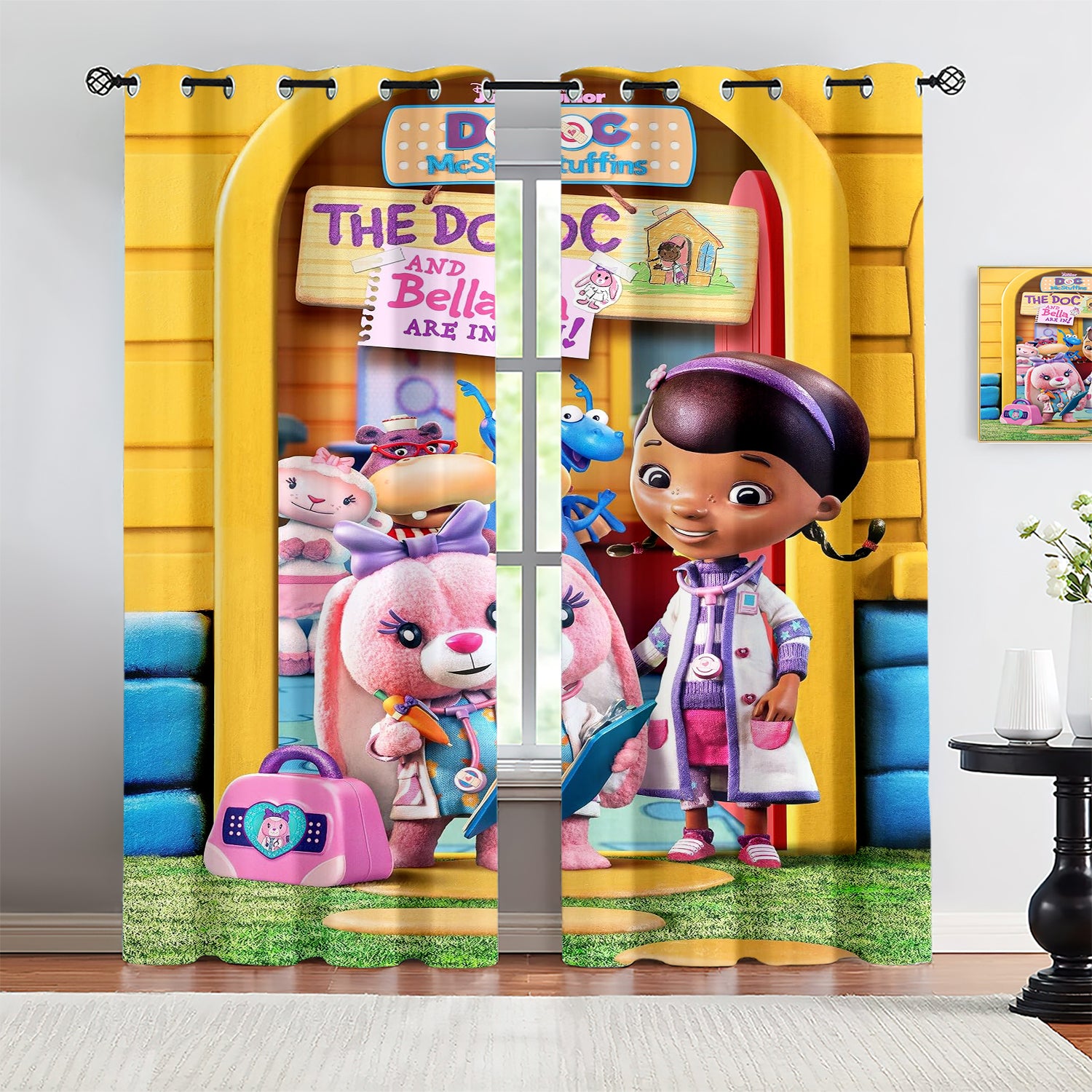 Doc McStuffins Blackout Curtains Drapes for Window Treatment Set