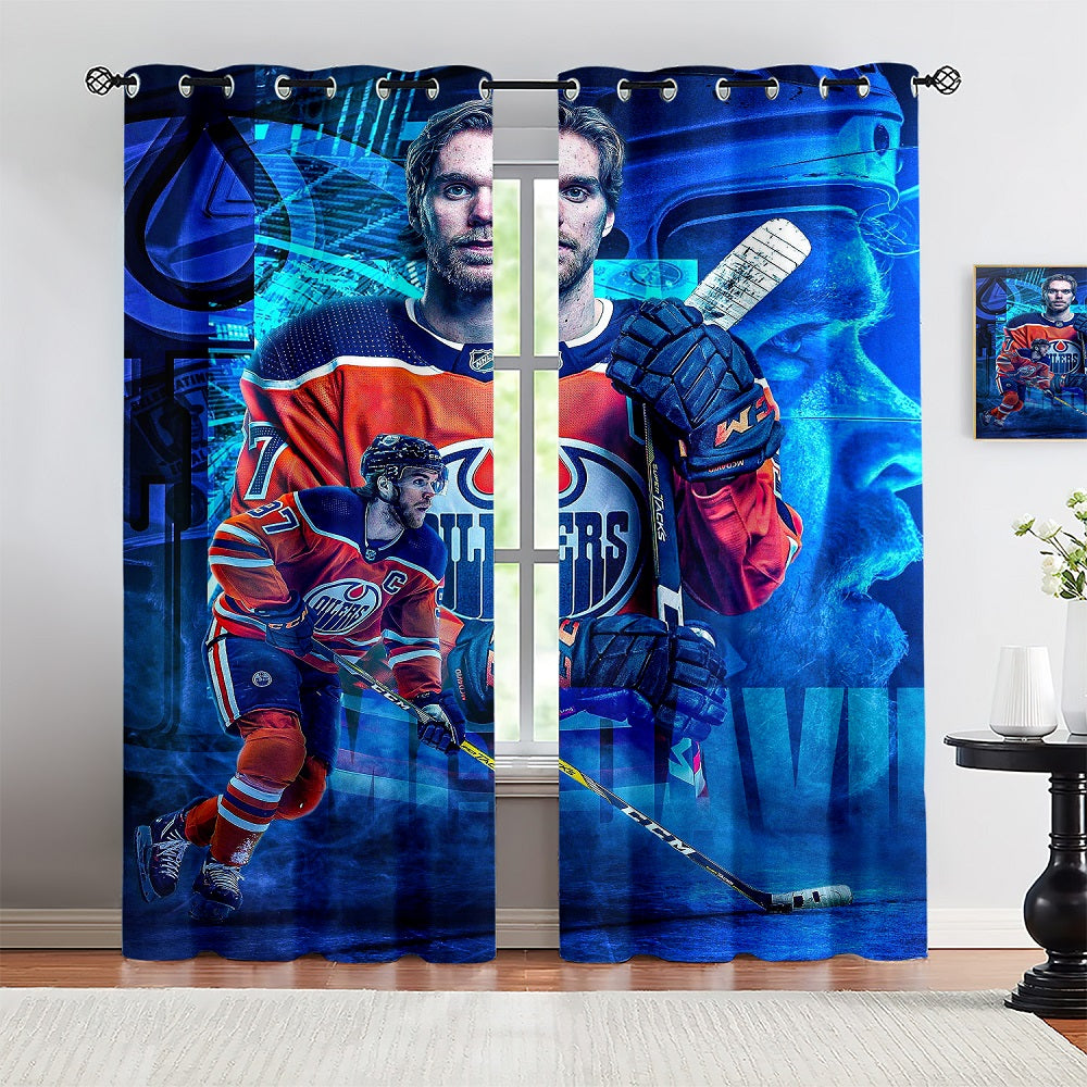Connor Mcdavid Blackout Curtains Drapes for Window Treatment Set