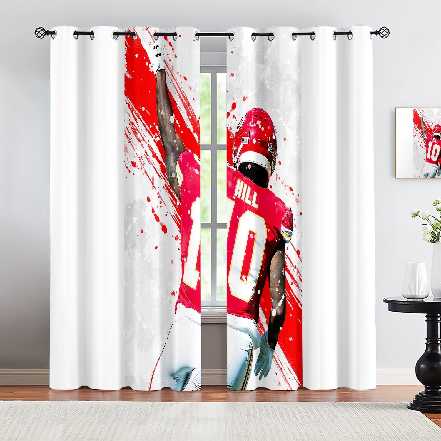 Tyreek Hill Blackout Curtains Drapes for Window Treatment Set