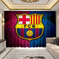 2025 New Barcelona Football Club Curtains Blackout Window Treatments Drapes Room Decor