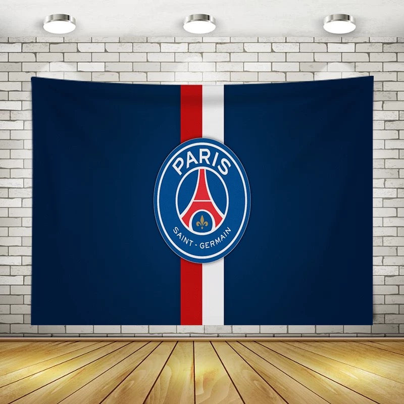 2025 New Paris Saint Germain Football Club Wall Decor Hanging Tapestry Home Bedroom Living Room Decoration Wall Decor