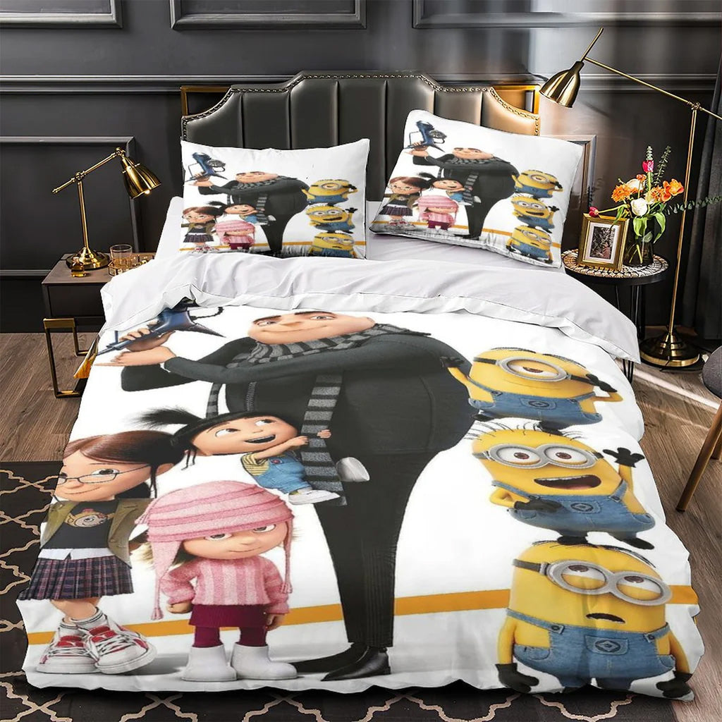 2025 NEW Despicable Me 4 Bedding Set Quilt Duvet Covers Bedding Sets