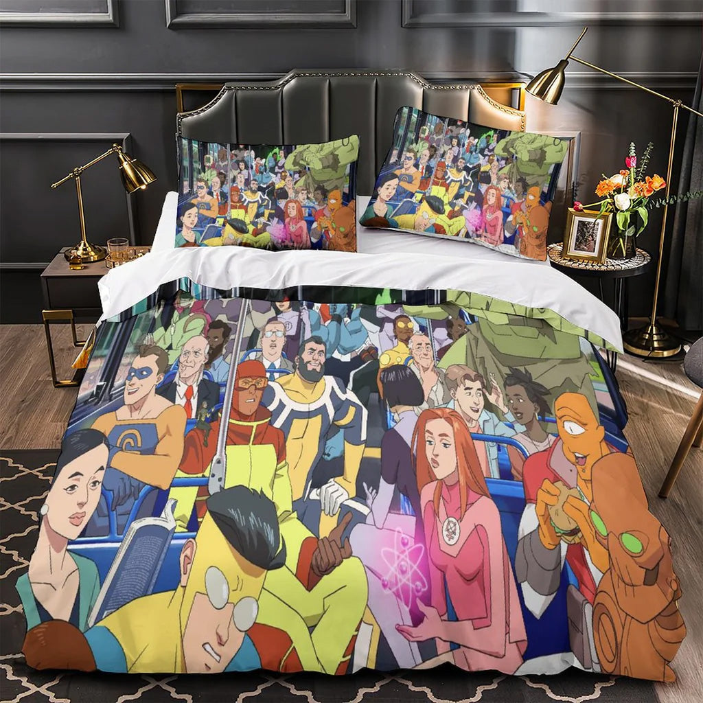 2025 NEW Invincible Superhero Bedding Set Quilt Duvet Covers Bedding Sets