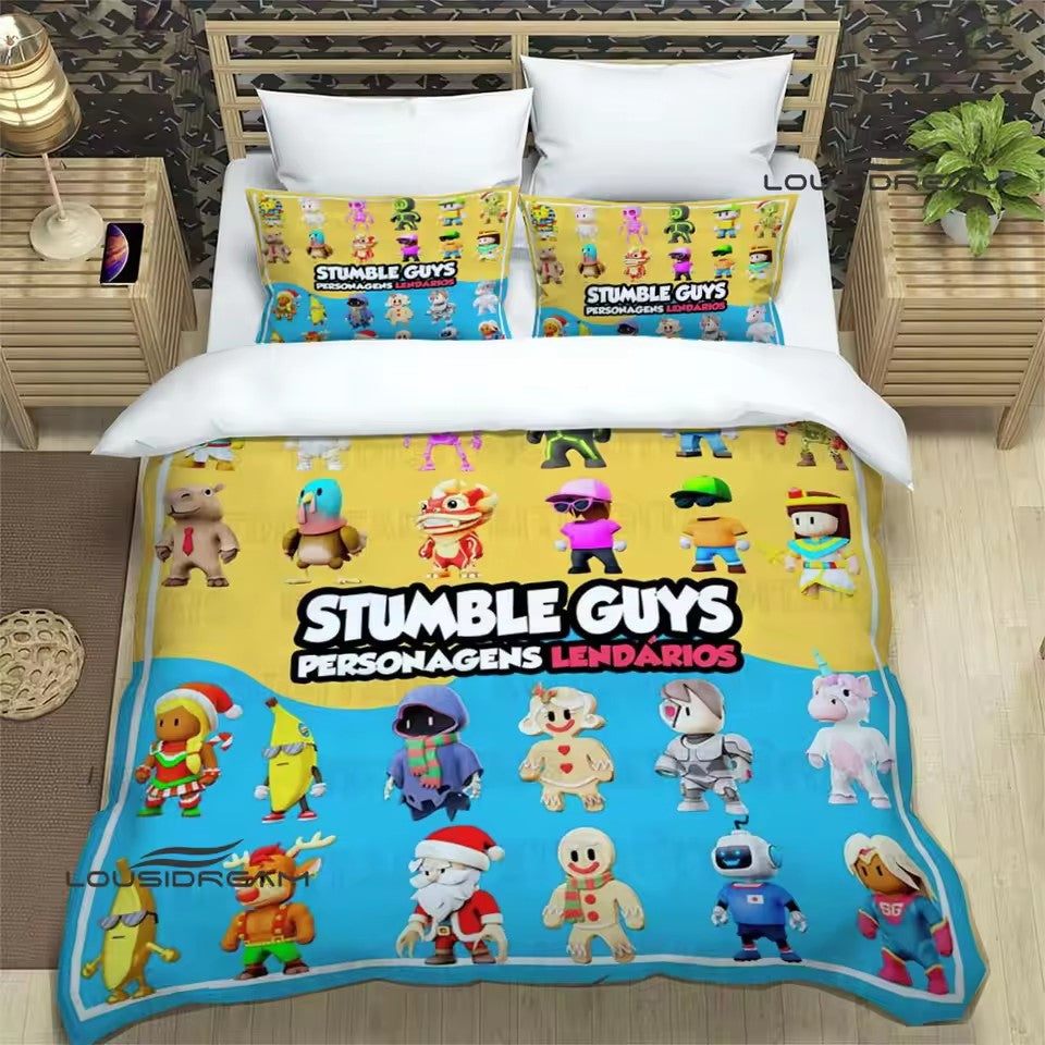 Stumble Guys Bedding Set Quilt Cover Without Filler