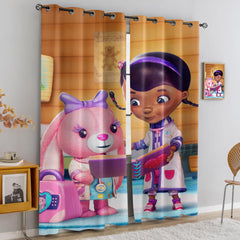 Doc McStuffins Blackout Curtains Drapes for Window Treatment Set