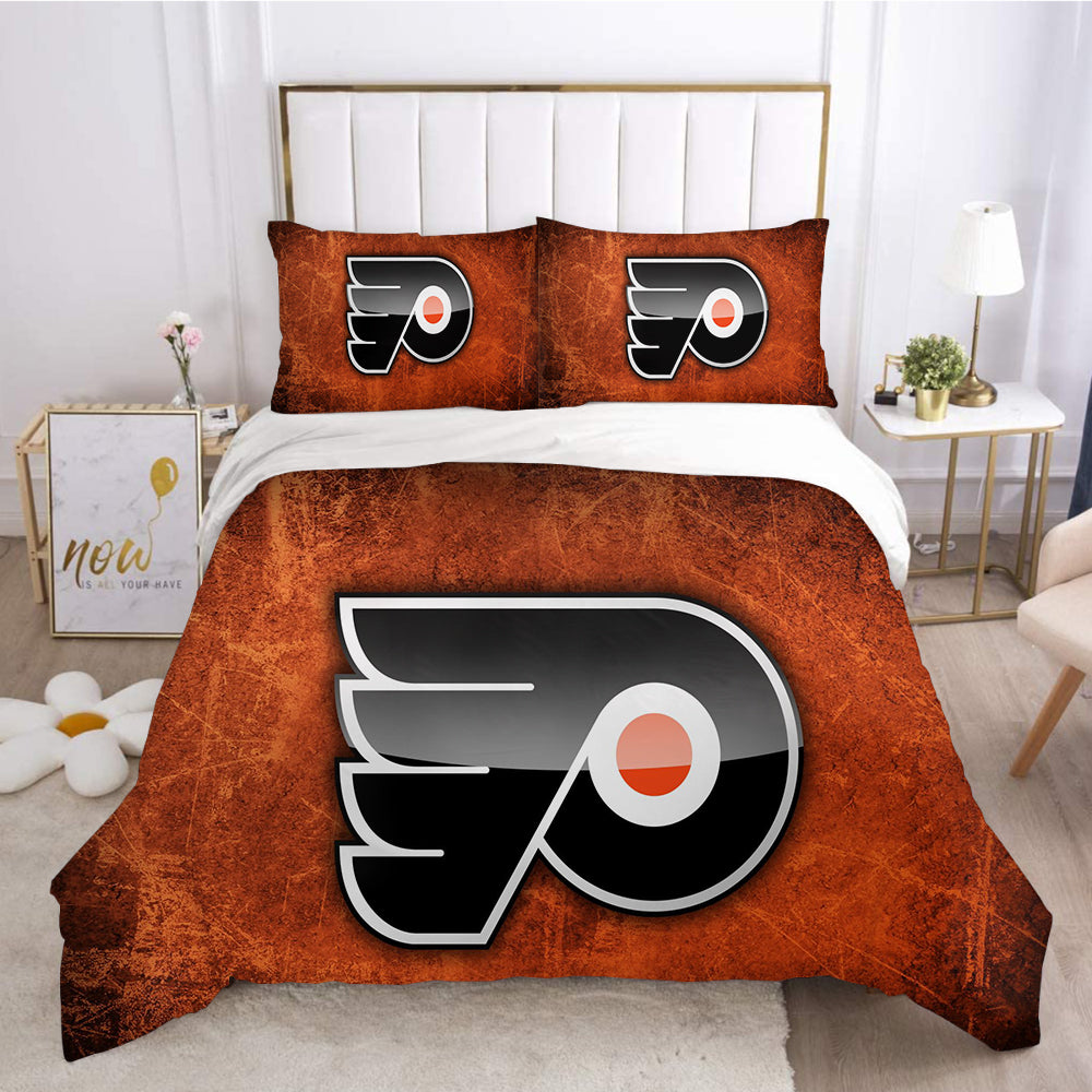 Philadelphia Flyers Hockey League #1 3D Printed Duvet Cover Quilt Cover Pillowcase Bedding Set Bed Linen Home Decor