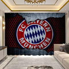 2025 New Bayern Munich Football Club Curtains Blackout Window Treatments Drapes Room Decor