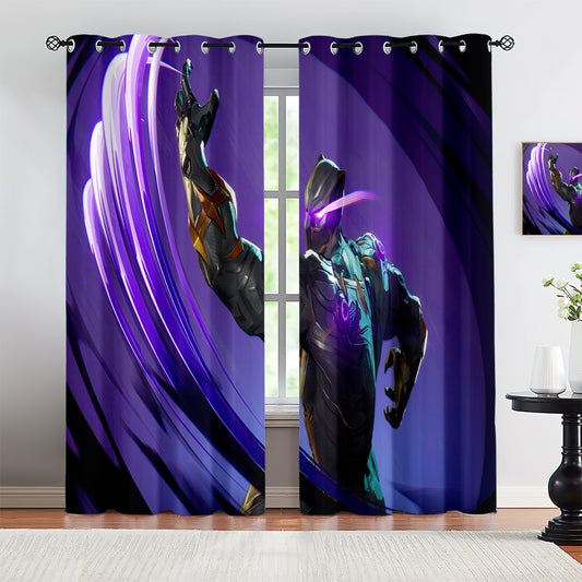 Marvel Rivals Black Panther Blackout Curtains Drapes For Window Treatment Set 1500