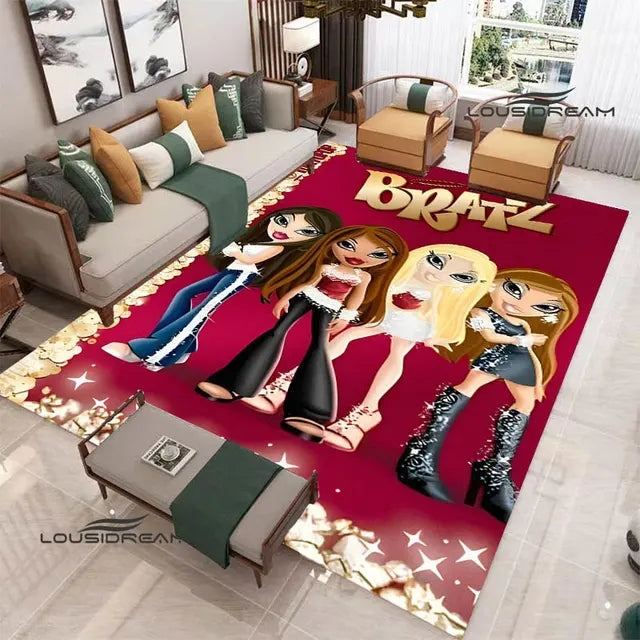 Bratz Doll Cosplay Carpet Living Room Bedroom Sofa Rug Door Mat