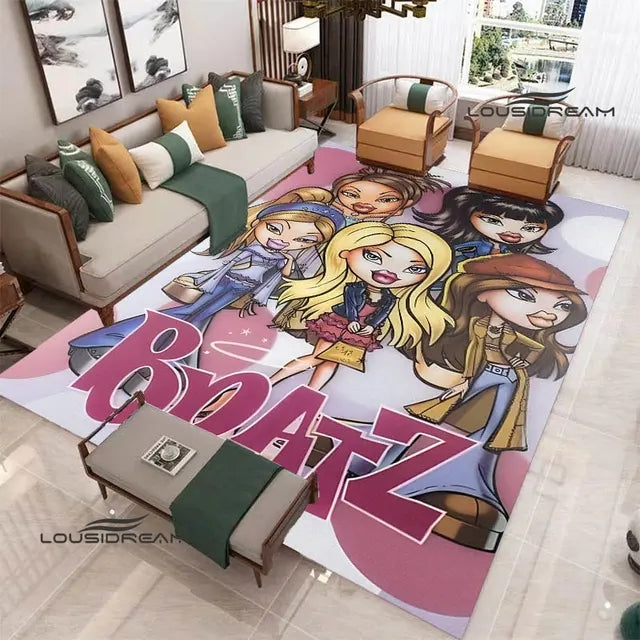 Bratz Doll Cosplay Carpet Living Room Bedroom Sofa Rug Door Mat