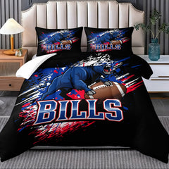 Buffalo Bills Comforter Pillowcase Sets Blanket All Season Reversible Quilted Duvet