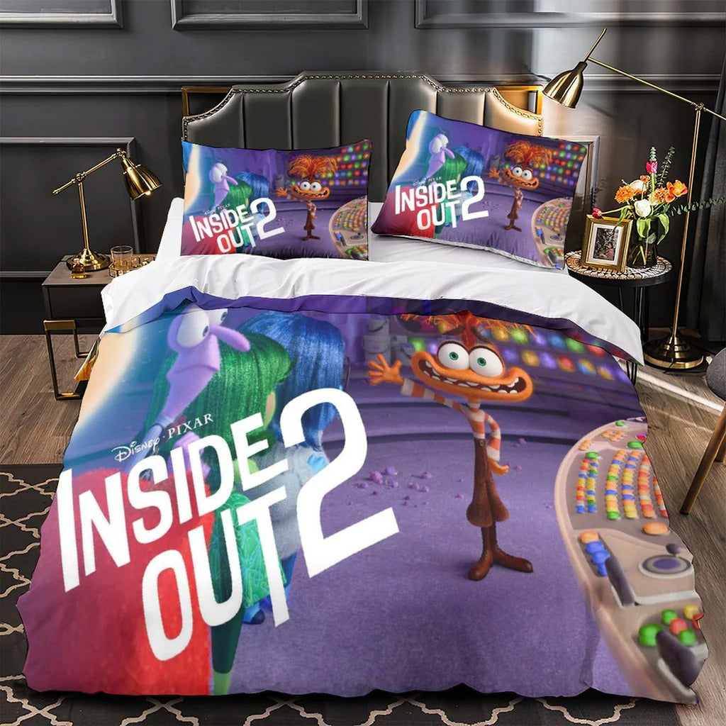 2025 NEW Pixar Inside Out 2 Bedding Set Quilt Duvet Covers Bedding Sets