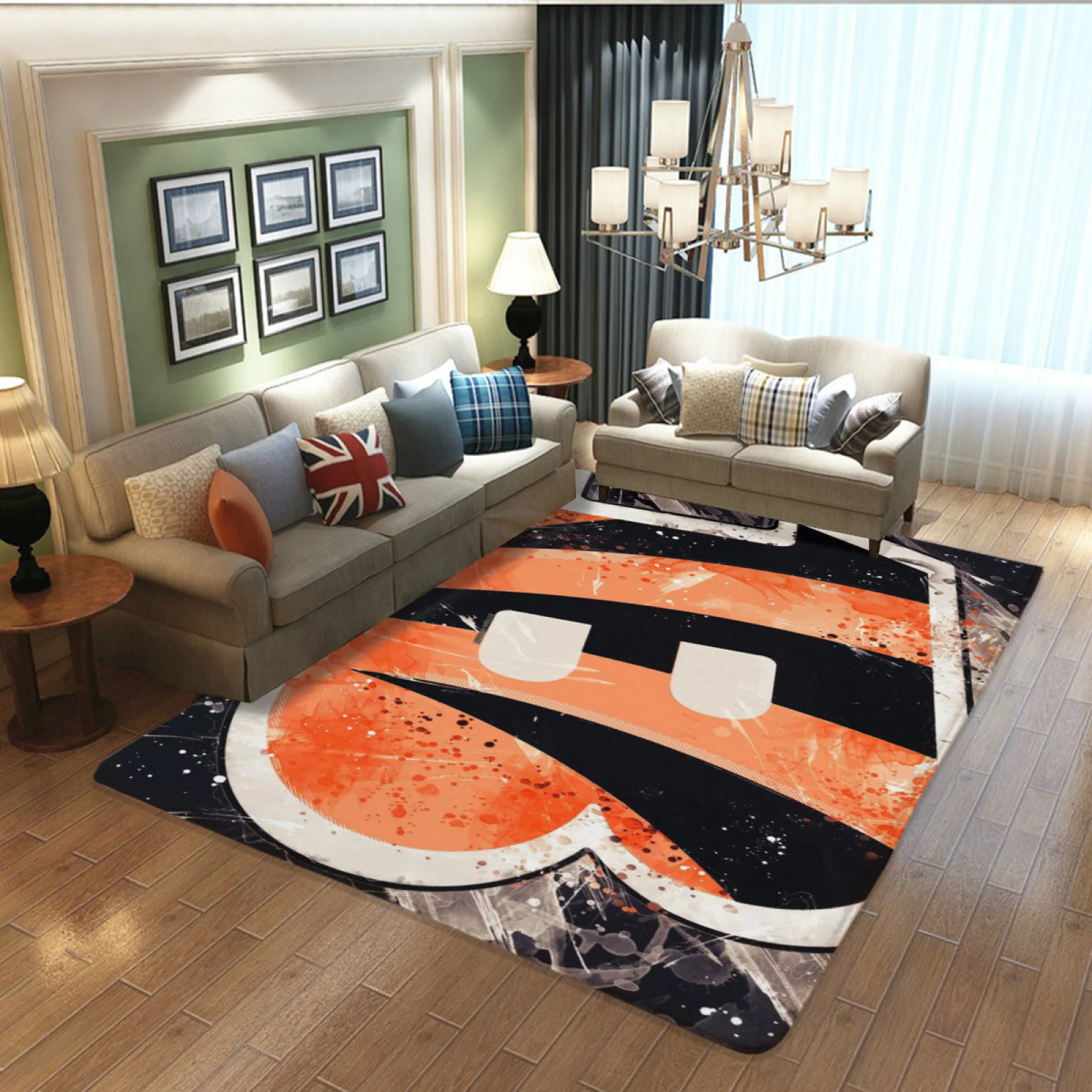 Cincinnati Bengals Football Team Carpet Living Room Bedroom Mats Kitchen Bathroom Rugs