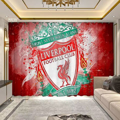 2025 New Liverpool Football Club Curtains Blackout Window Treatments Drapes Room Decor
