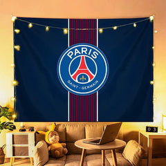 2025 New Paris Saint Germain Football Club Wall Decor Hanging Tapestry Home Bedroom Living Room Decoration Wall Decor