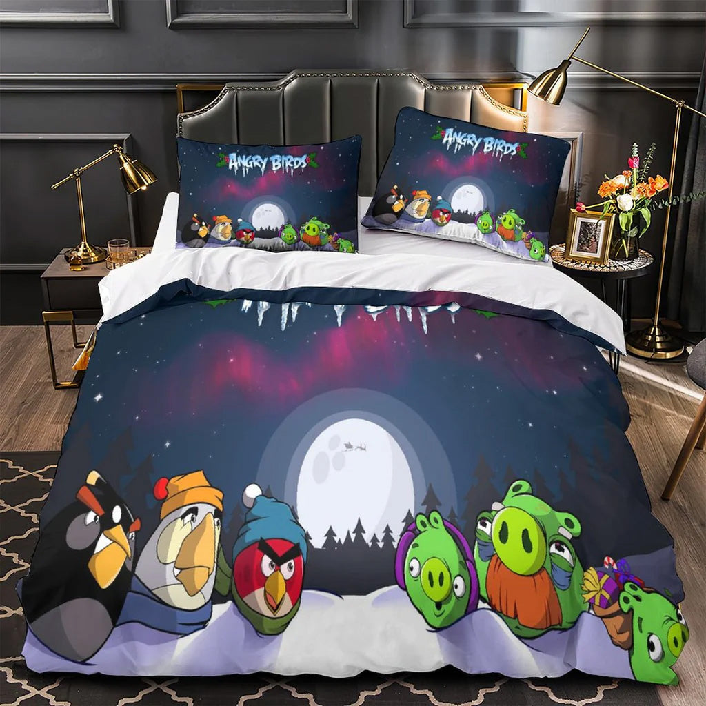 2025 NEW Angry Birds Bedding Set Quilt Duvet Covers Bedding Sets