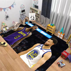Lakers LeBron Raymone James Basketball Carpet Living Room Bedroom Mats Kitchen Bathroom Rugs