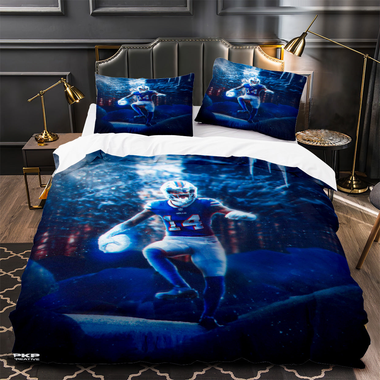 Stefon Marsean Diggs Rugby Football Player Duvet Cover Quilt Case Pillowcases