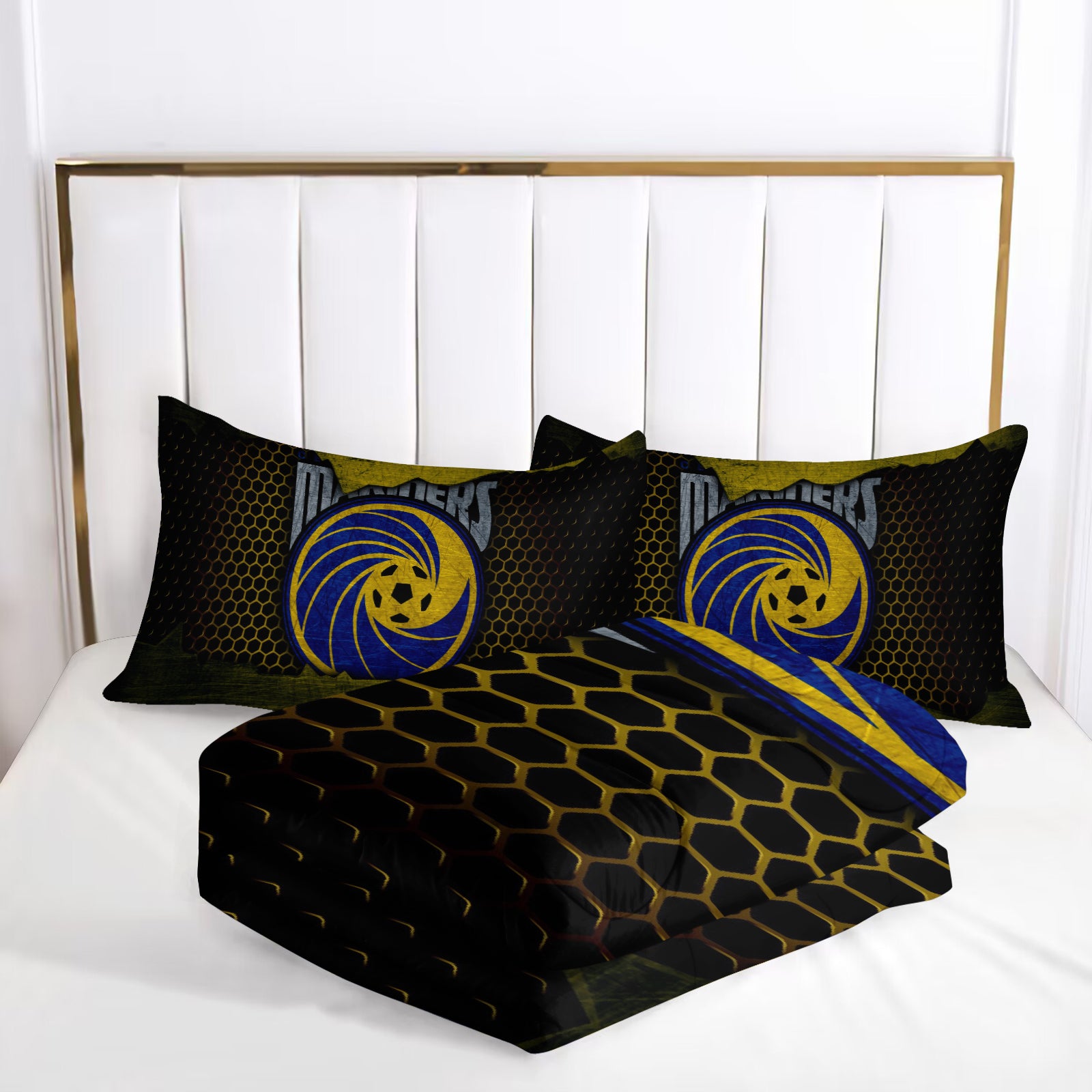Central Coast Mariners Soccer Comforter Pillowcase Sets Blanket All Season Reversible Quilted Duvet