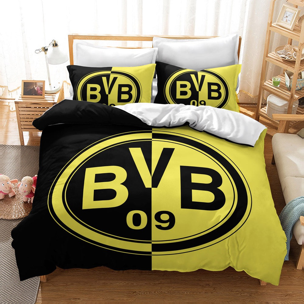 2025 NEW Borussia Dortmund Football Club Bedding Set Quilt Duvet Covers Bedding Sets Without Filler